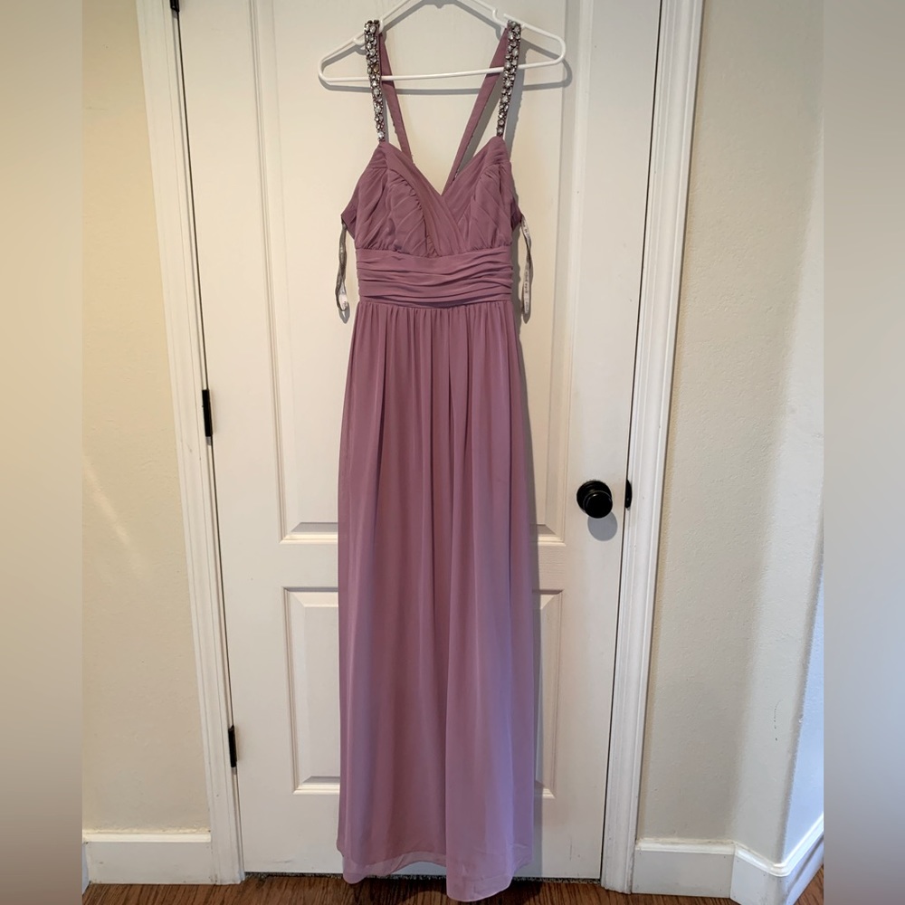 Blush bridesmaid dress